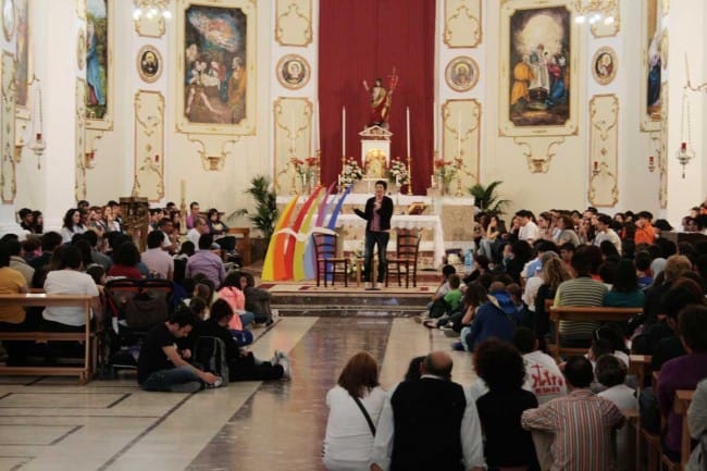 L'incontro nella chiesa madre di Petrosino.