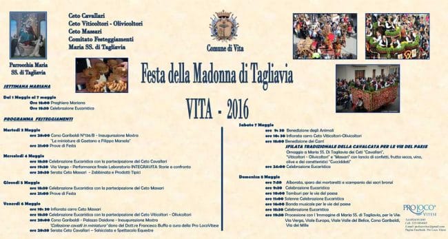 Vita, festa per la Madonna di Tagliavia